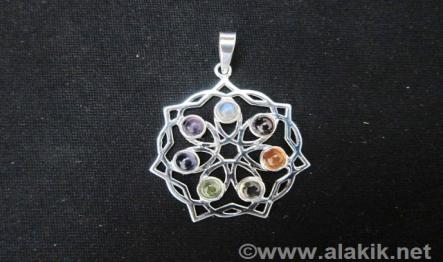 Chakra 925 silver pendant